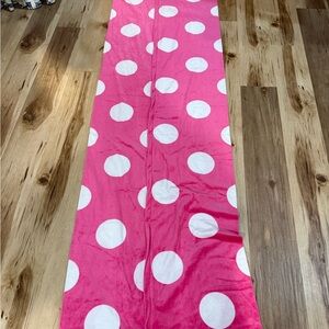 Pink and White Polka Dot pillow case